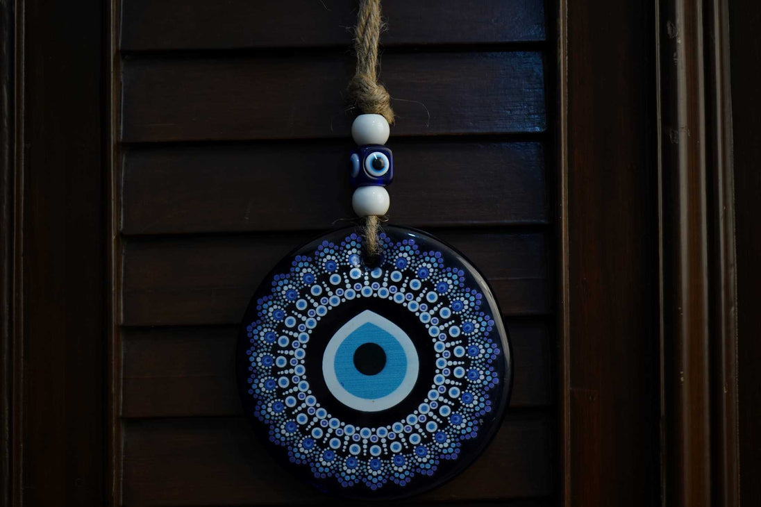 Blue Evil Eye Wall Hanging 