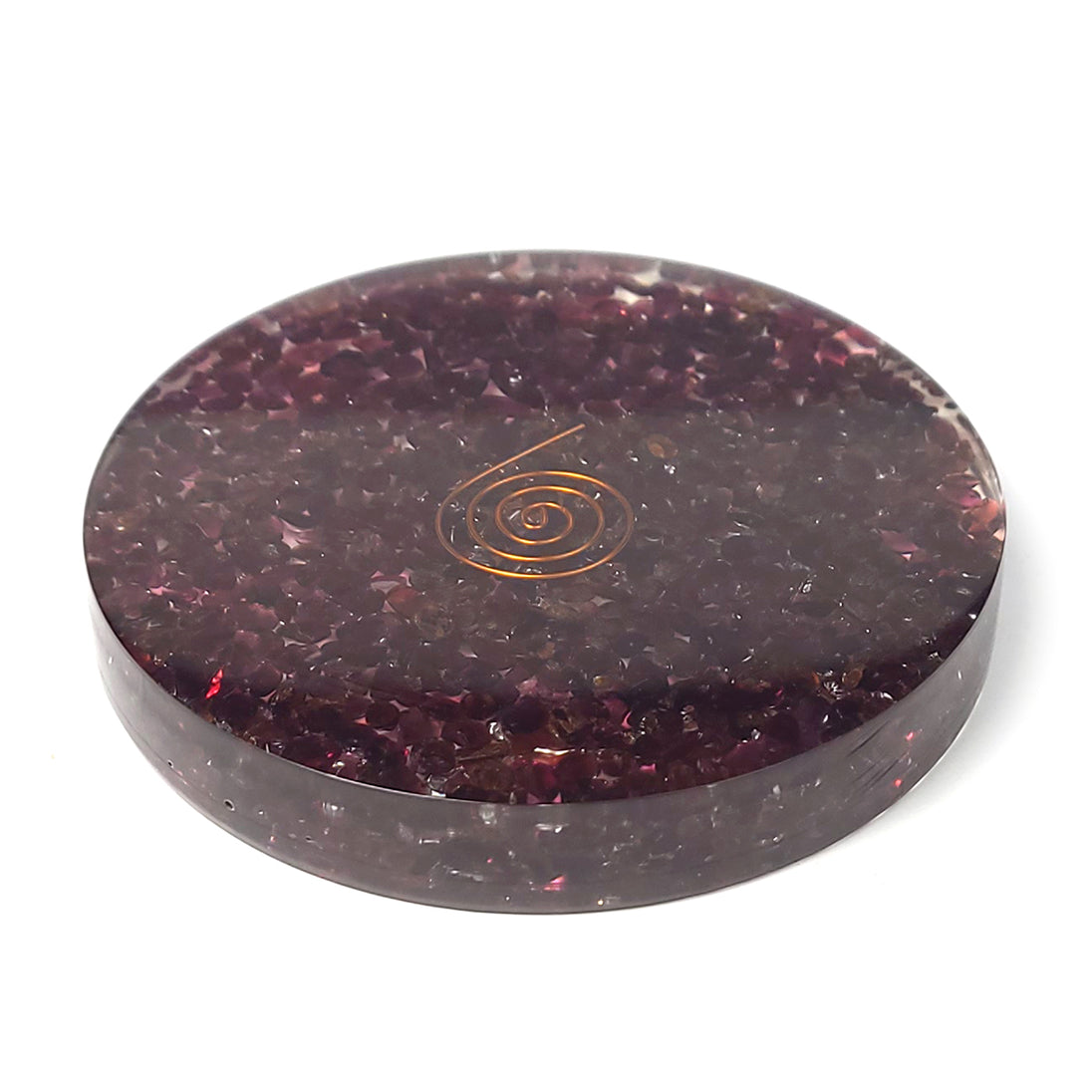 Calminds Garnet Crystal Coaster on white bg