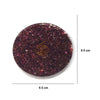 Calminds Garnet Crystal Coaster measurements