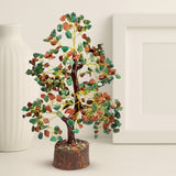 Green Aventurine Red Jasper Crystal Tree