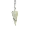 Howlite Dowser Pendant on white background
