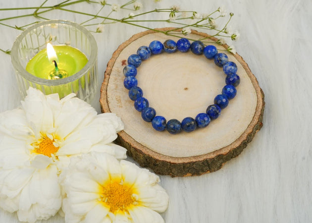 blue Lapis Lazuli Crystal Bracelet 