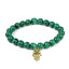 Calminds Malachite Healing Bracelet with white background