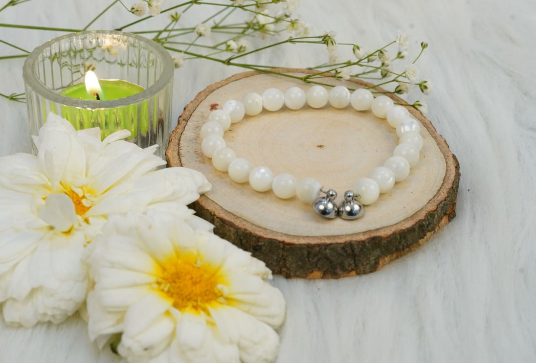 White Moonstone Crystal Bracelet