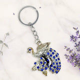 Peacock Evil Eye Keychain