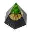 Peridot Tree Orgonite Pyramid side view