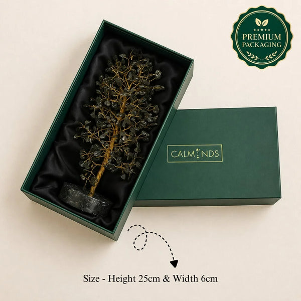 Pyrite Wealth Tree with Orgonite Base for Prosperity & Success