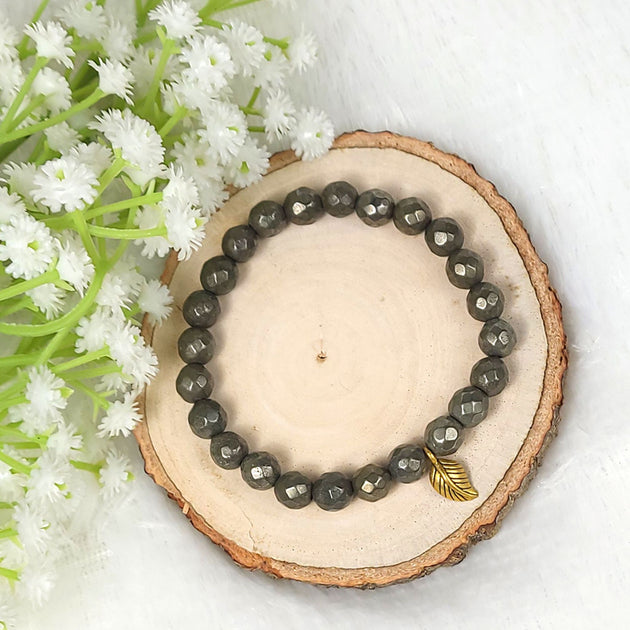 Leo Pyrite Crystal Bracelet by Calminds