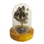 Black Pyrite Crystal Tree in Glass Dome