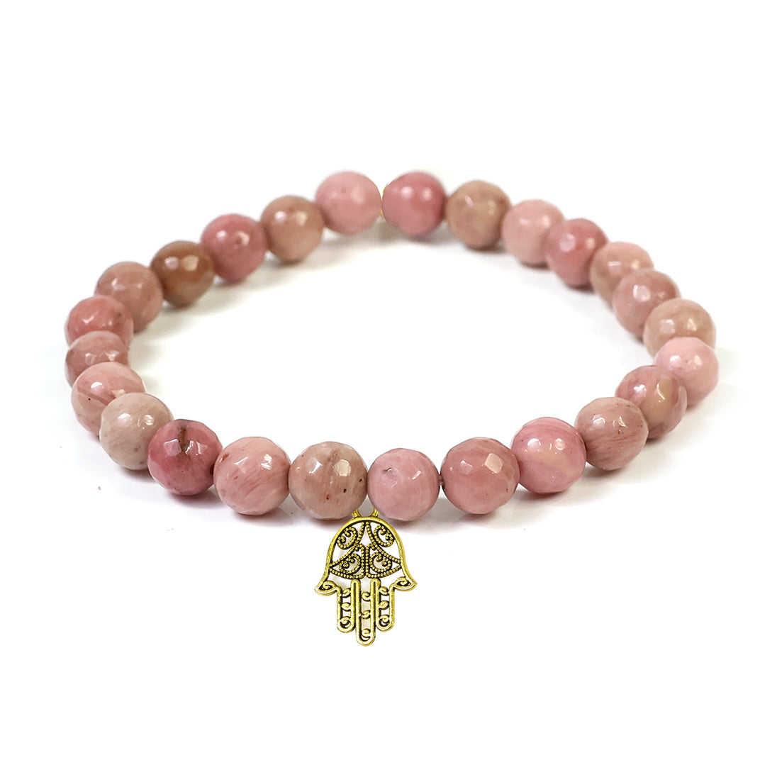 Calminds Rhodonite Healing Bracelet with white background