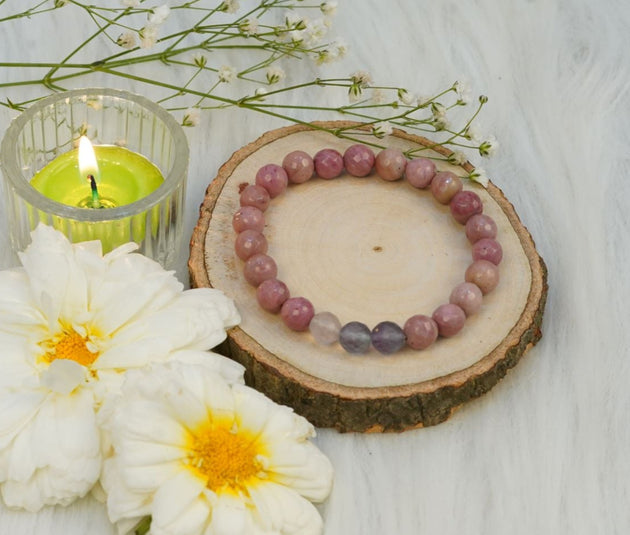 Pink Rhodonite Bracelet