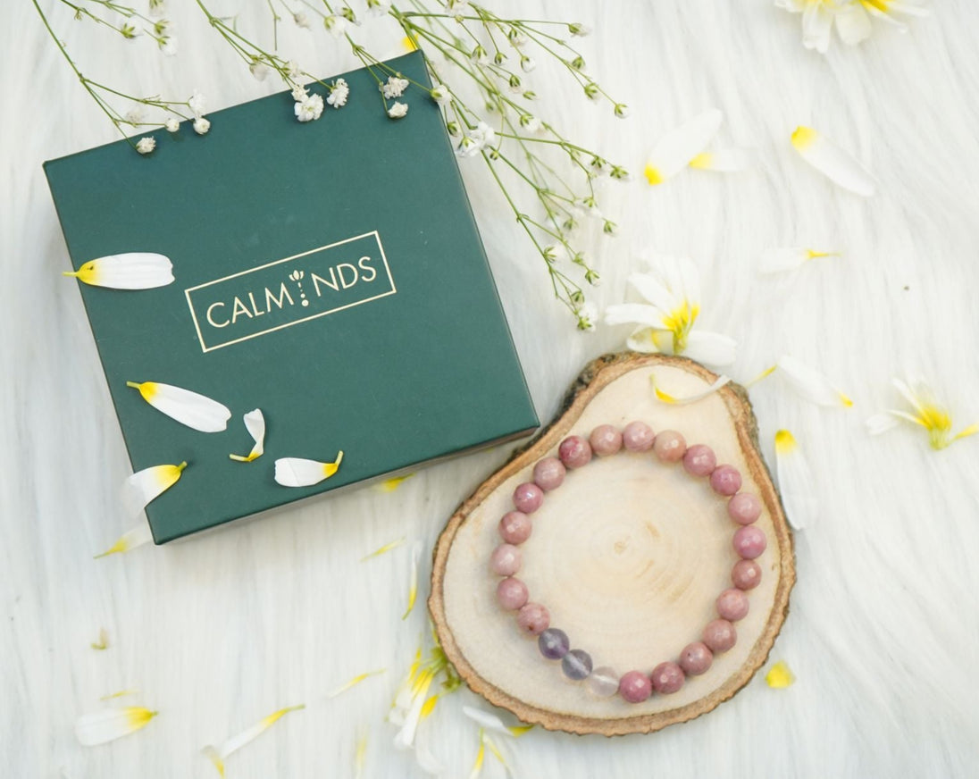 Rhodonite Bracelet with a box