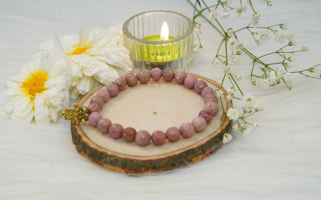 Pink Color Rhodonite Healing Bracelet