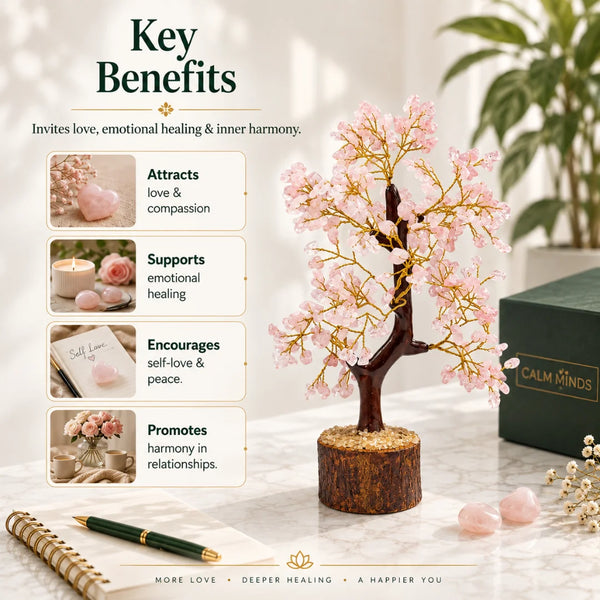Rose Quartz Crystal Tree