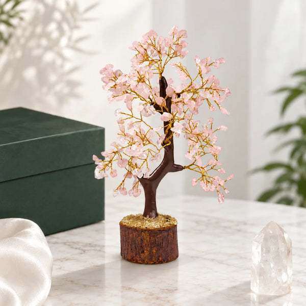 Rose Quartz Crystal Tree