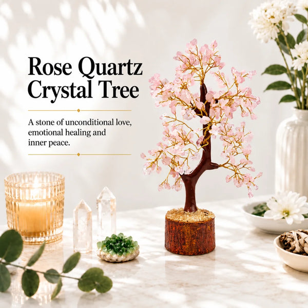Rose Quartz Crystal Tree