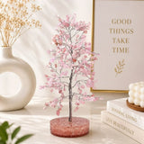 Rose Quartz Crystal Tree with Orgonite Base for Love & Harmony
