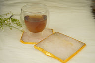 Rose Quartz Crystal Coaster