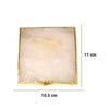 Calminds Rose Quartz Crystal Coaster measurement