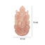 rose quartz ganesha idol figurine measurement