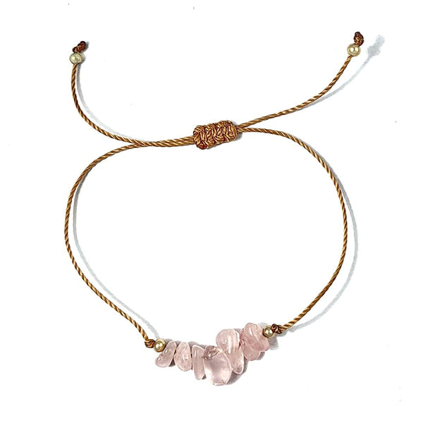 Rose Quartz Thread Bracelet
