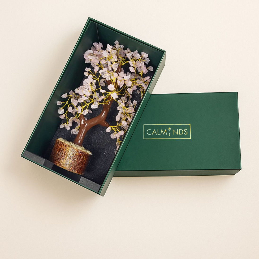 Rose Quartz Crystal Tree inside box image