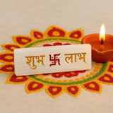 Selenite Shubh Labh Plate