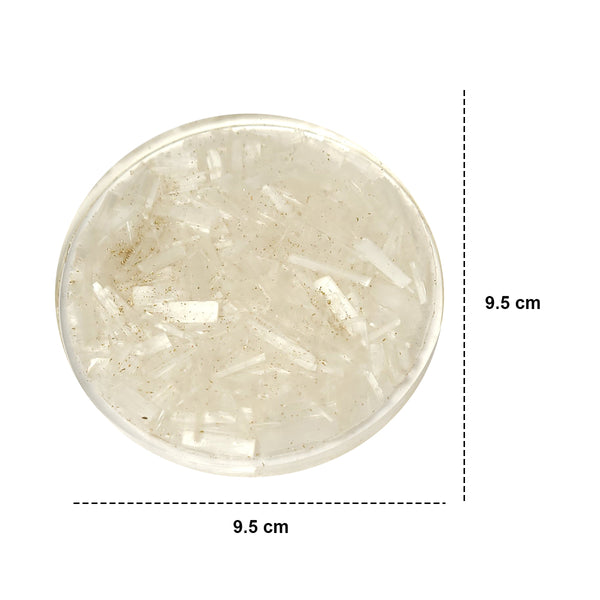 Selenite Crystal Coaster (set of 2)