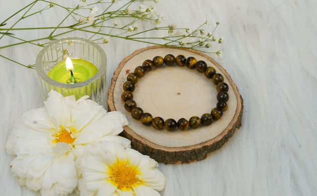 Taurus Tiger Eye Crystal Bracelet
