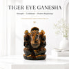 Natural Tiger Eye Crystal Idol for protection and good luck