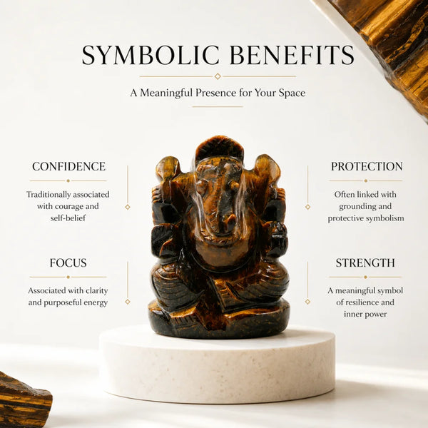 Tiger Eye Crystal Idol | Protection & Good Luck