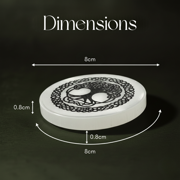 Tree of Life Selenite Charging Plate
