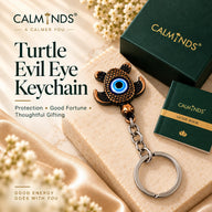 Turtle Evil Eye Keychain