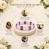 Amethyst and Rose Quartz Bracelet for love and peace