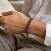 Amethyst Bracelet for men, worn on wrist