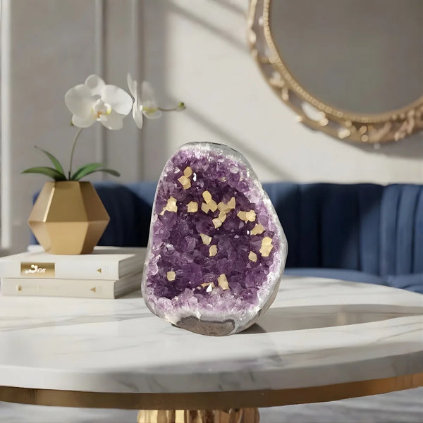 Amethyst Cluster Geode for Healing & Protection