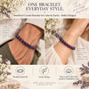 Amethyst Faceted Crystal Bracelet – Calm & Clarity – natural crystal beads by Calminds