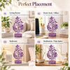 Amethyst crystal tree placement ideas for the living room, work desk, bedroom and meditation space