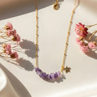 Amethyst Crystal Necklace for Calmness, Clarity & Inner Peace