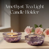 Amethyst Tea Light Candle Holder (Set of 2)