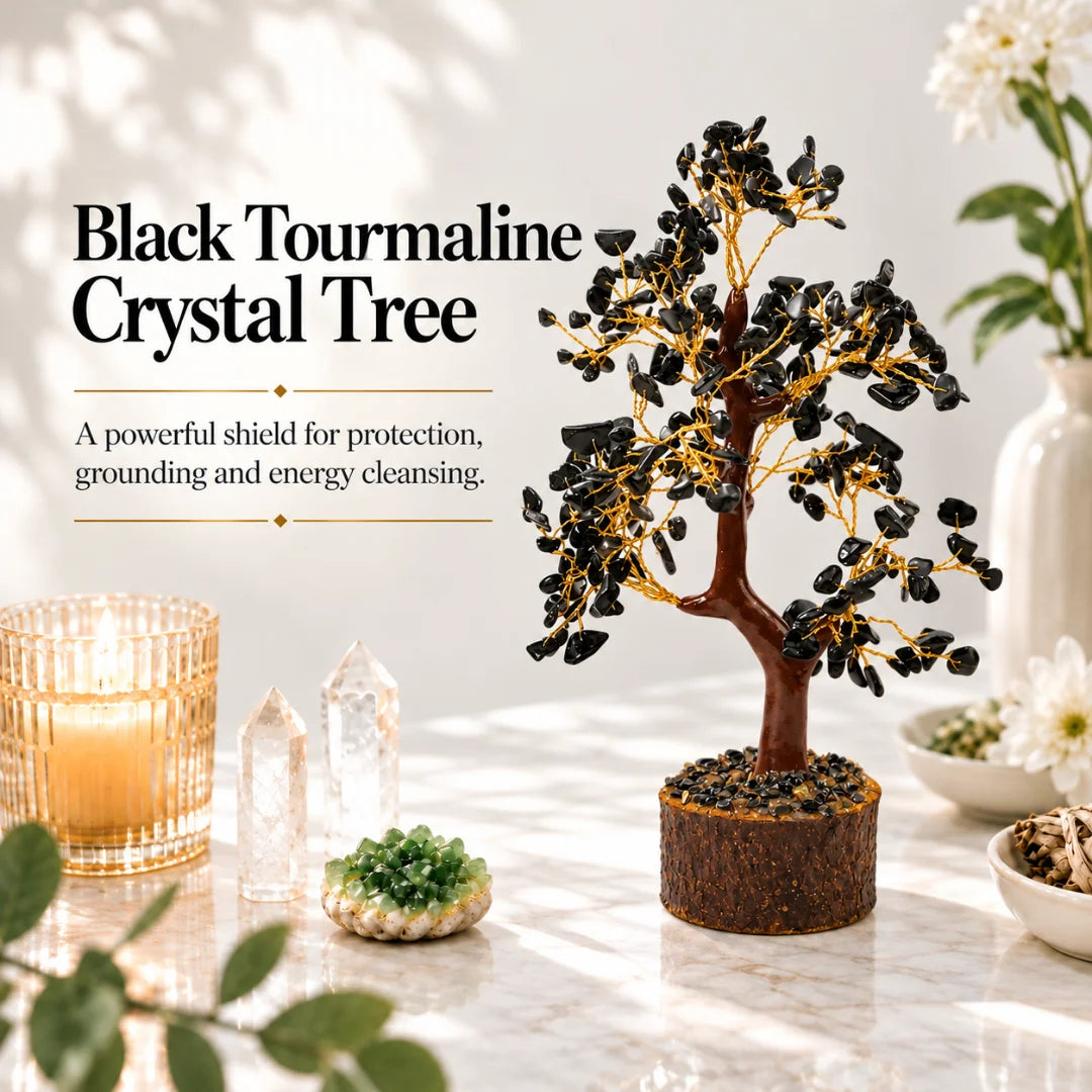 Black Obsidian Crystal Tree for Grounding & Mindful Décor – alternate product view 3