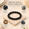Black Onyx Crystal Bracelet for strength and protection