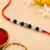 Black Tourmaline and Natural Moonstone Protective Calm Om Rakhi for Brother, product image 1