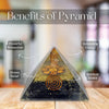 Benefits of Black Tourmaline Orgonite Pyramid for protection, grounding, stress relief and spiritual shielding