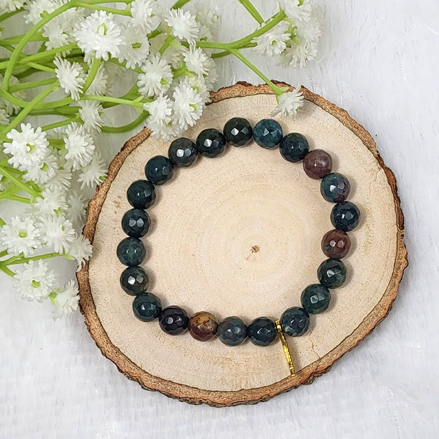 Natural Bloodstone Bracelet by Calminds