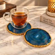 Blue Agate Crystal Coaster