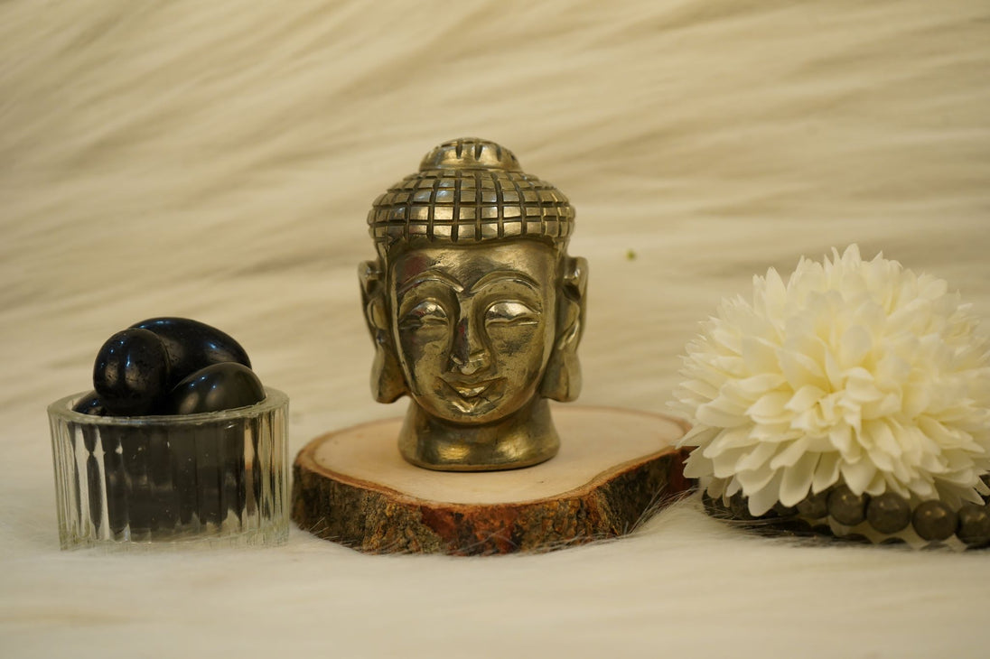 pyrite buddha head