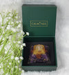 Amethyst Orgonite Pyramid in premium Calminds gift box packaging