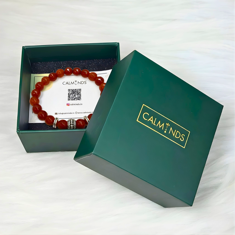 carnelian-diamond-cut-bracelet-with premium box