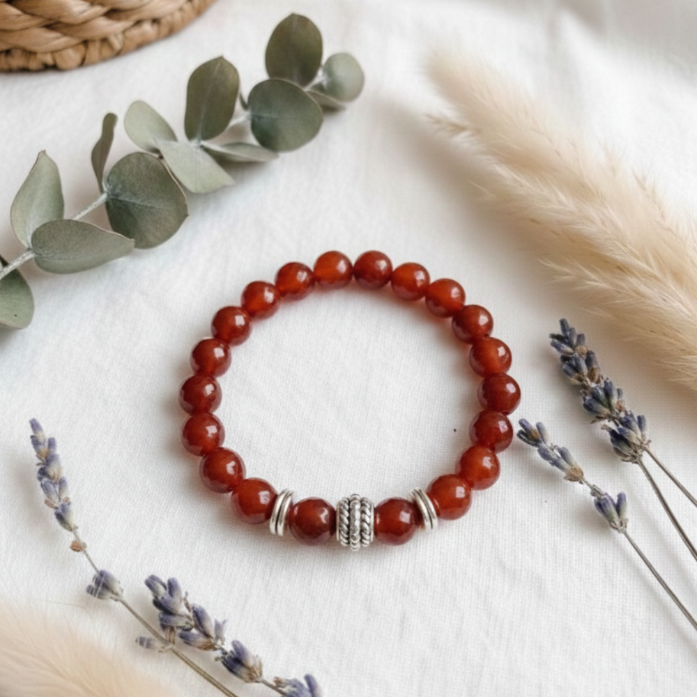 carnelian-diamond-cut-bracelet